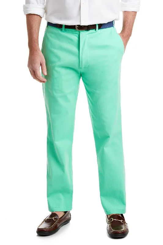 Men's patterned casual silk blend pants for a unique night - out style Harbor Pant Stretch Twill Spring Green