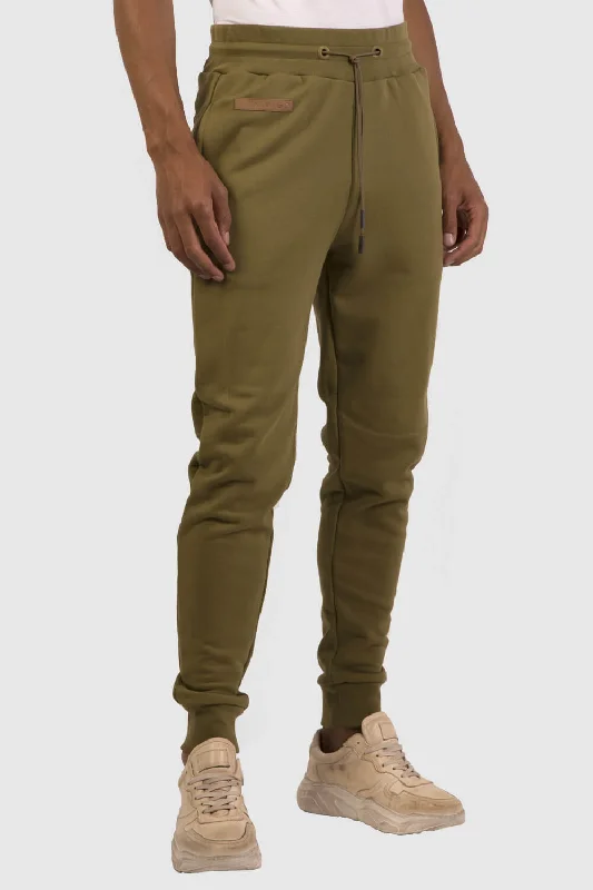 Men's plaid pattern casual wool pants for a preppy winter style Inimigo Patch Sweatpants