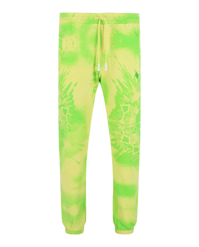 Men's ripped knee casual denim pants for a trendy street look Kaleidoscope Wings Sweatpants