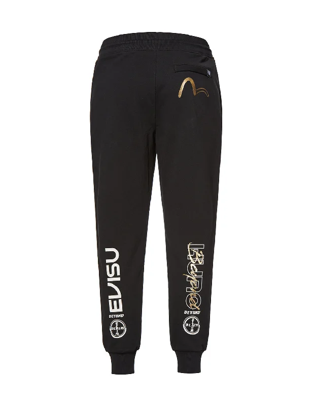 Men's camo print casual utility pants for a rugged outdoor feel Logo Print Sweatpants
