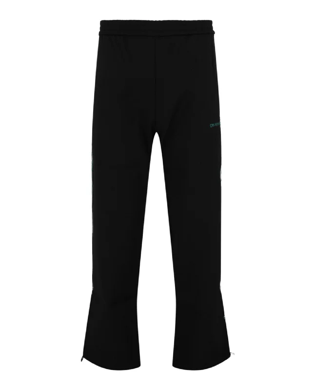 Men's high - waisted casual corduroy pants for a vintage charm Logo Tape Track Pants