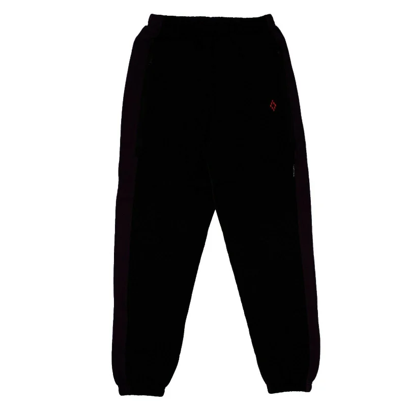 Men's camo print casual utility pants for a rugged outdoor feel Marcelo Burlon Two Tone Sweatpants - Black