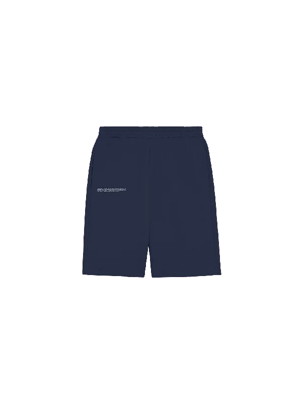 Men's zip - pocket casual canvas pants for added functionality Mens 365 Midweight Long Shorts—navy blue