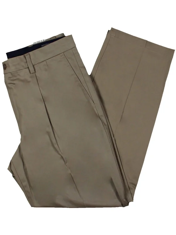 Men's patterned casual silk blend pants for a unique night - out style Mens Chino Cotton Khaki Pants
