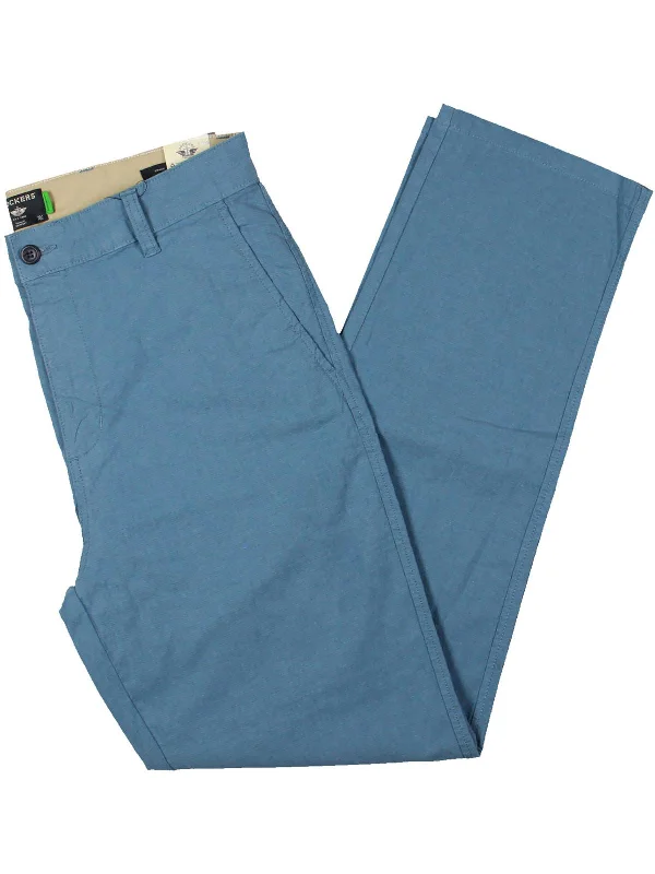 Men's high - waisted casual corduroy pants for a vintage charm Mens Stretch Coton Chino Pants