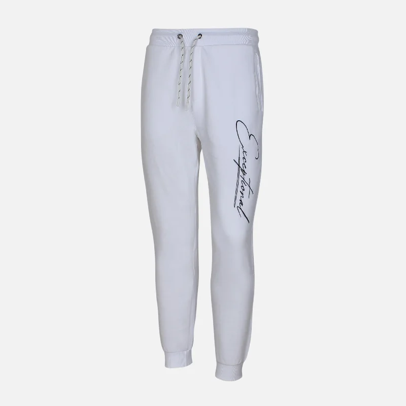 Men's plaid pattern casual wool pants for a preppy winter style MEN REGULAR FIT JOGGING PANTS KINITED