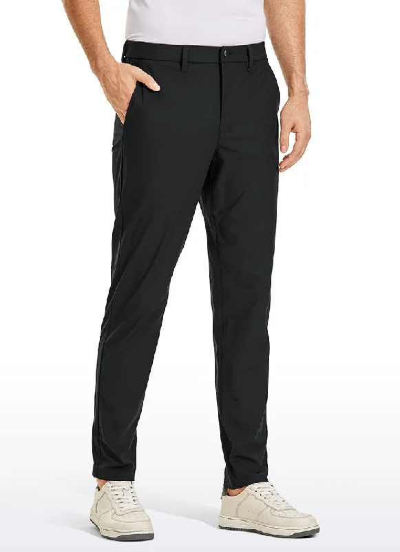 Men's cropped length casual linen pants for a breezy summer vibe All-Day Comfy Classic-Fit Golf Pants 30''