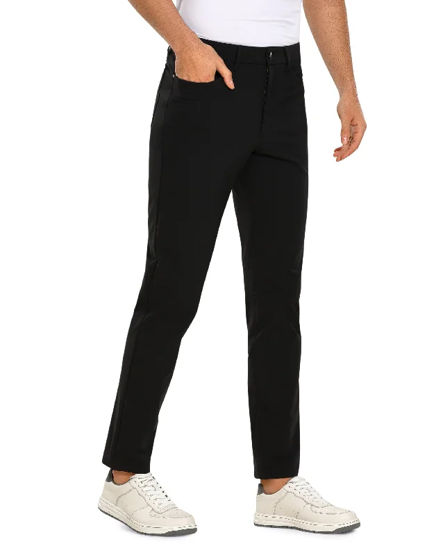 Men's plaid pattern casual wool pants for a preppy winter style All-day Comfy Slim-Fit Golf Pants 32'' - 5-pockets