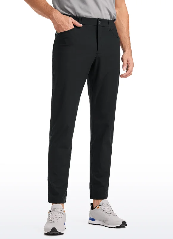 Men's tapered leg casual twill pants for a modern office look All-day Comfy Slim-Fit Golf Pants 34'' - 5-pockets