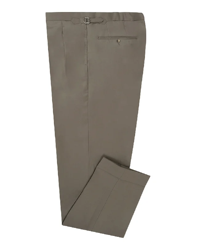Men's button - fly casual denim work pants for durability Washable Wool Pants: Lustrous Khaki