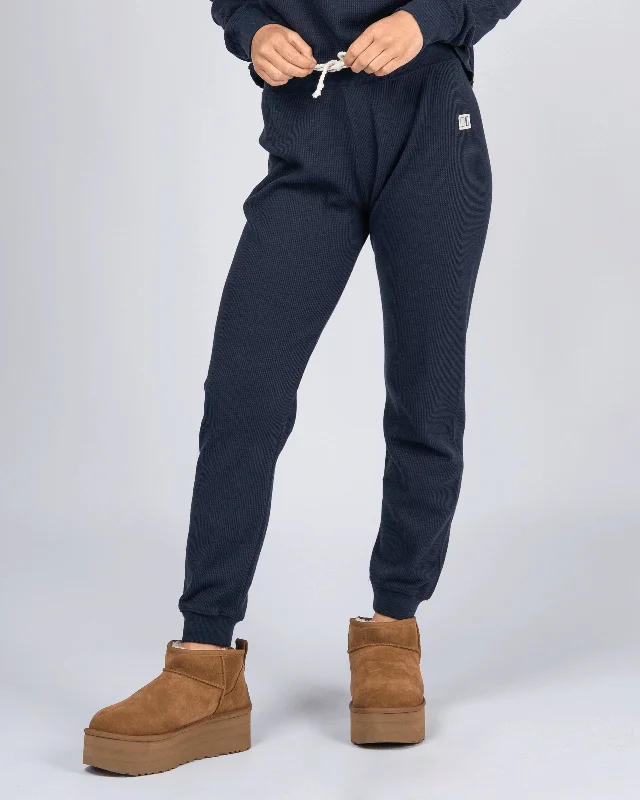 Men's cropped length casual linen pants for a breezy summer vibe Stella Ribbed Sweatpants