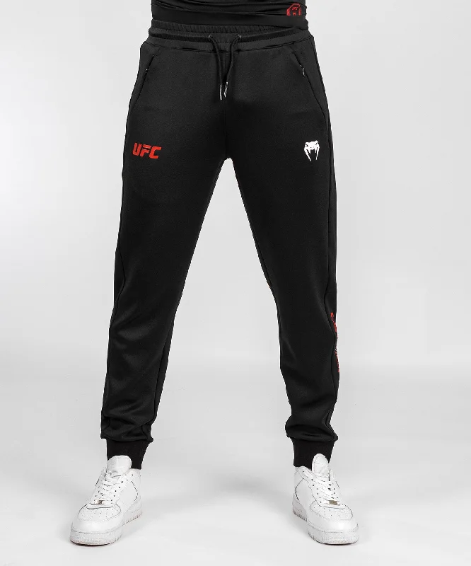 Men's plaid pattern casual wool pants for a preppy winter style UFC Adrenaline by Venum Fight Week Men’s Performance Jogging Pants - Black
