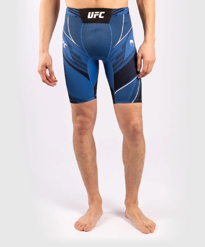 Men's flat - front casual dress pants for semi - formal events UFC Venum Authentic Fight Night Men's Vale Tudo Shorts - Long Fit - Blue