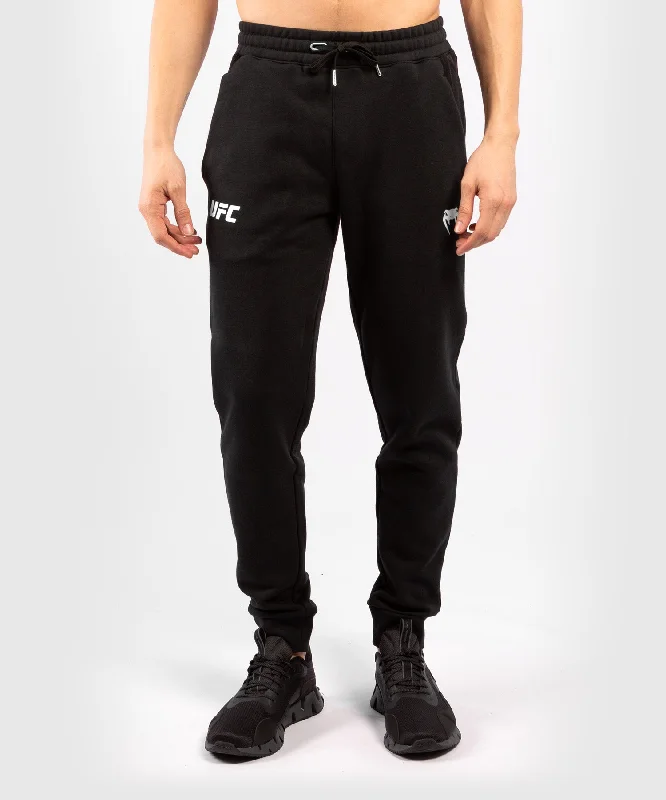 Men's cropped length casual linen pants for a breezy summer vibe UFC Venum Replica Men's Pants - Black