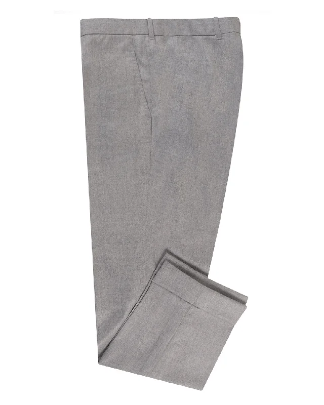 Men's ripped knee casual denim pants for a trendy street look VBC Plain Matt Smoke Grey Pants