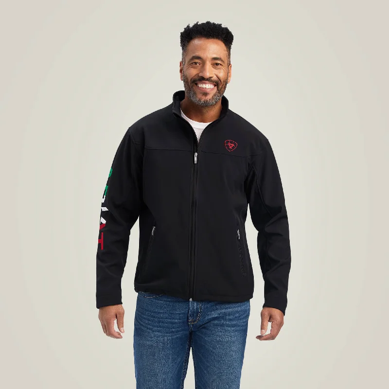 Plus - size men jackets with adjustable drawstrings for a comfortable fit Men’s Ariat New Team Softshell Brand Jacket #10043055