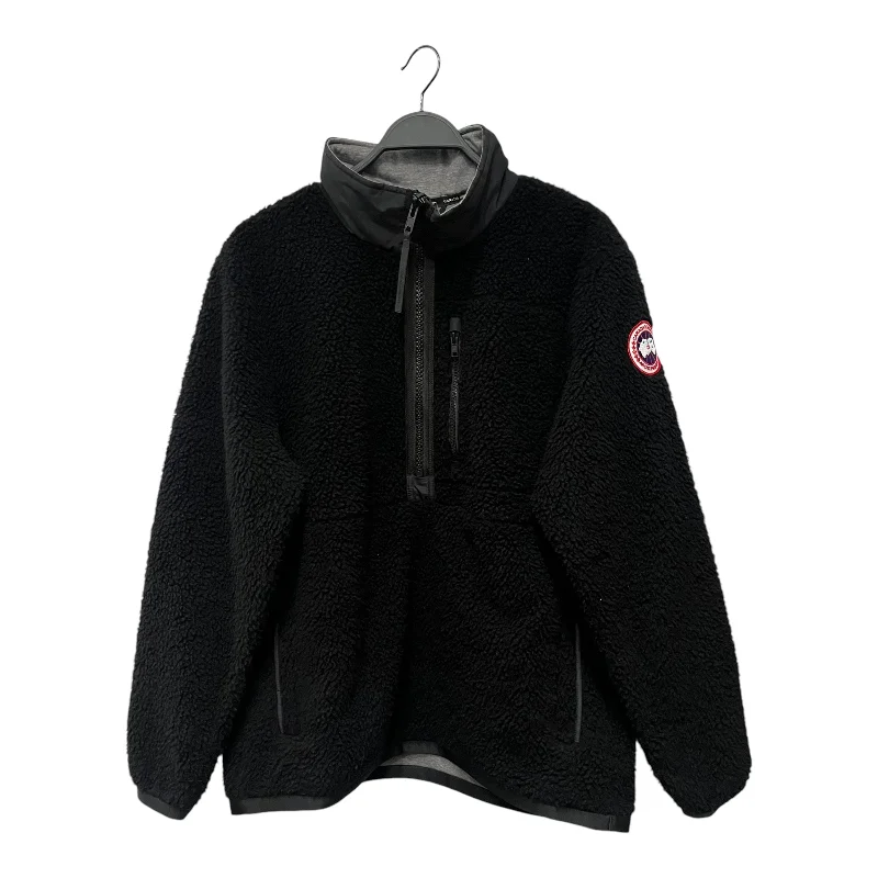 Men coats with a contrasting trim for a fashion - forward aesthetic CANADA GOOSE/Fleece Jkt/M/Cotton/BLK/