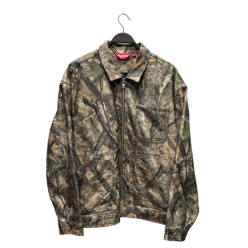 Corduroy men jackets in earthy tones for a rustic charm Supreme/Jacket/XL/Cotton/GRN/Camouflage/MOLESKIN JACKET