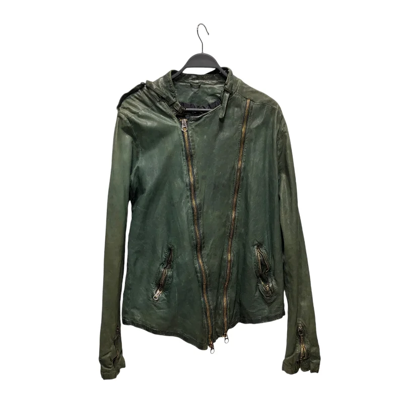 Men coats made of high - quality leather for a rugged and durable option GIORGIO BRATO/Leather Jkt/56/Leather/GRN/