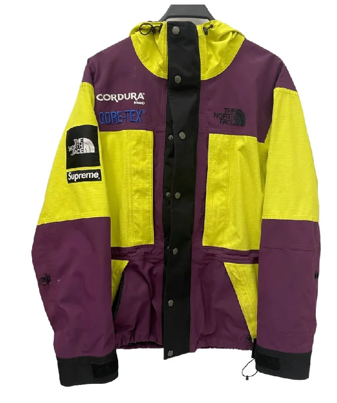 Denim men jackets with embroidered patches for a personalized touch Supreme/THE NORTH FACE/Jacket/L/Gore-Tex/MLT/