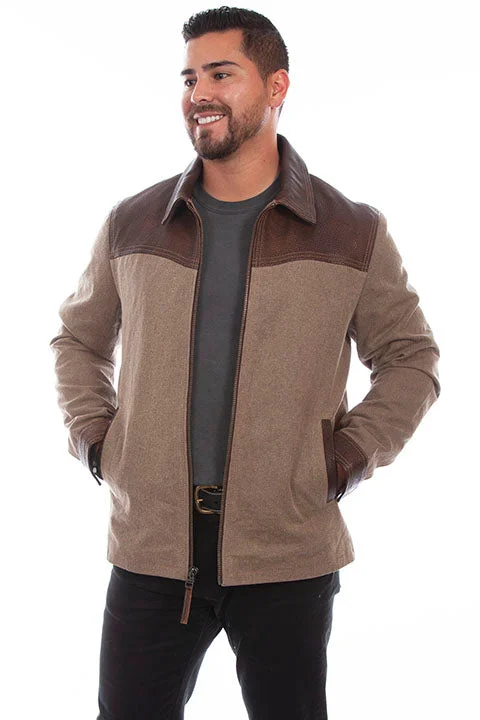 Plus - size men jackets with adjustable drawstrings for a comfortable fit Men's Scully Jacket #5282BRN