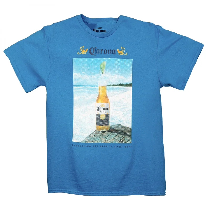 Men's moisture - wicking athletic t - shirts for intense workouts Corona Extra Everything You Need Is Right Here T-Shirt