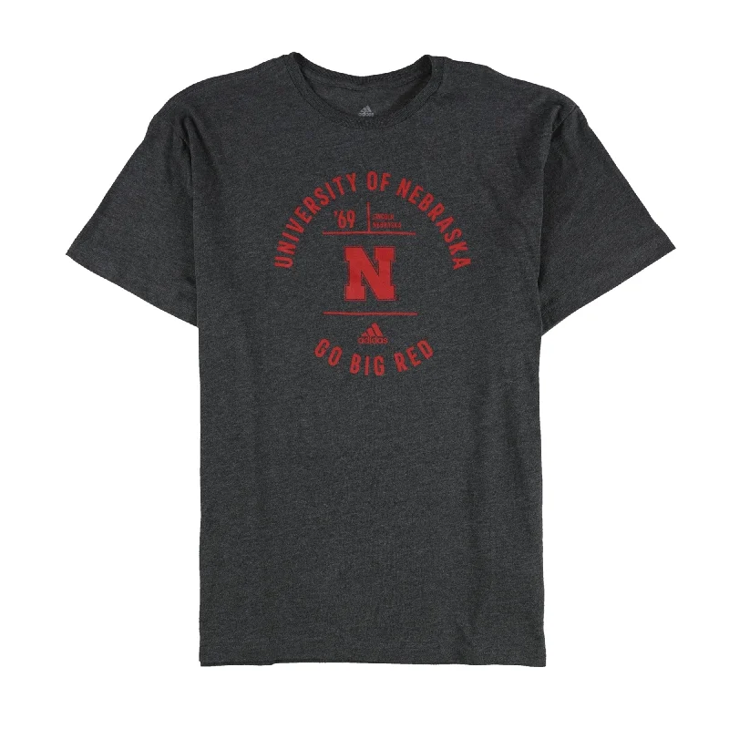 Men's moisture - wicking athletic t - shirts for intense workouts Adidas Mens University Of Nebraska Graphic T-Shirt