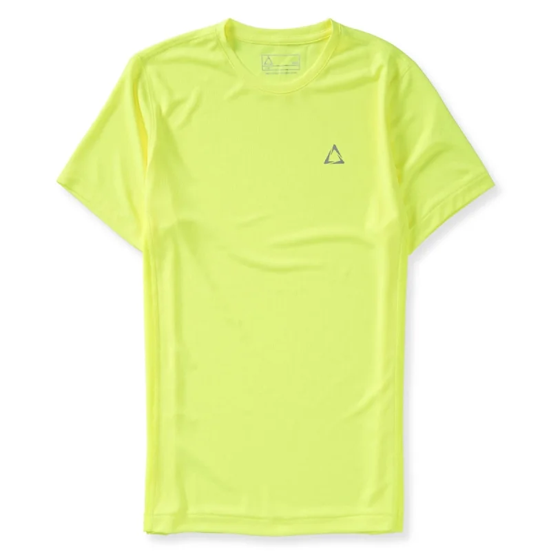 Men's long - sleeve henley t - shirts with button - down plackets Aeropostale Mens Active A87 Graphic T-Shirt, Yellow, Medium