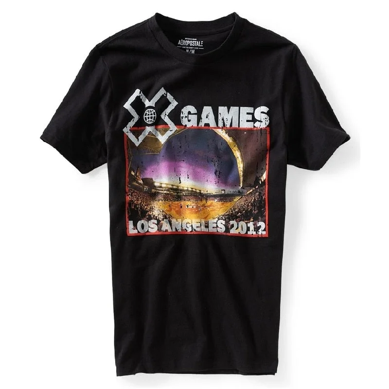 Men's mock - neck t - shirts with a modern and sleek style Aeropostale Mens X-Games La 2012 Graphic T-Shirt