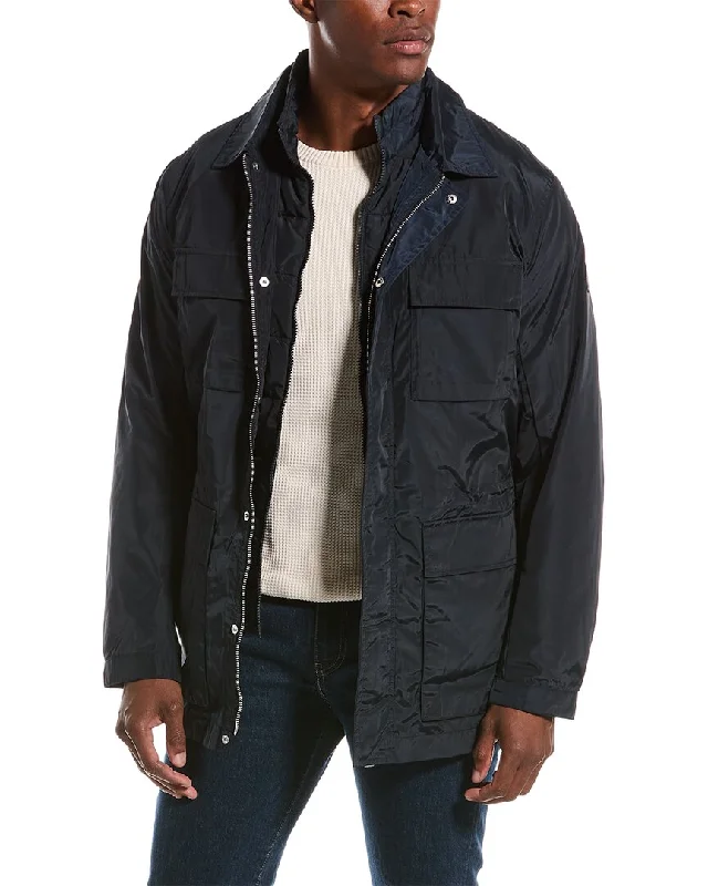 Men coats with a drawstring waist for a customizable fit Armani Exchange Caban 2-In-1 Coat