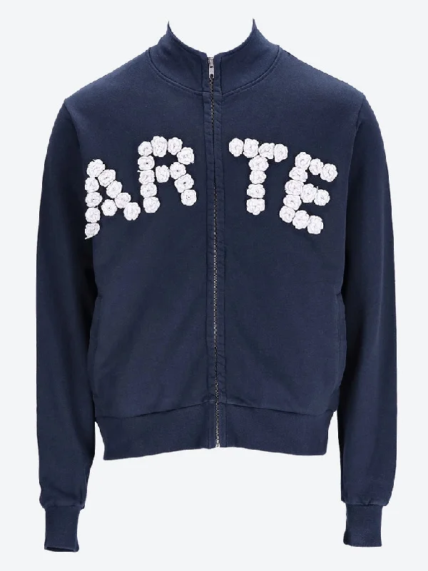 Embroidered men jackets with intricate floral designs for a unique aesthetic Crochet flowers jacket