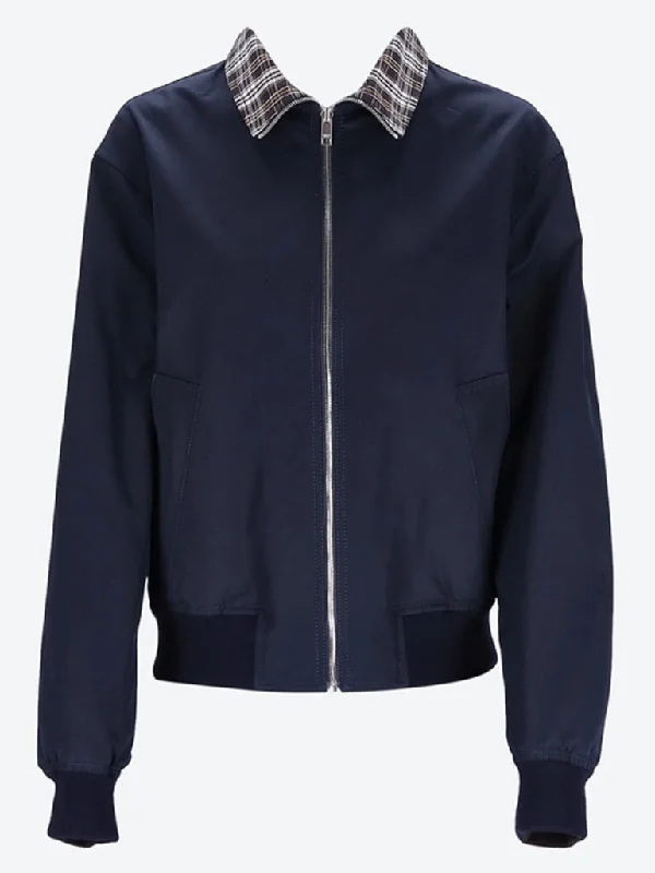 Lightweight men jackets made from recycled nylon for eco - friendly travel Zip front jacket