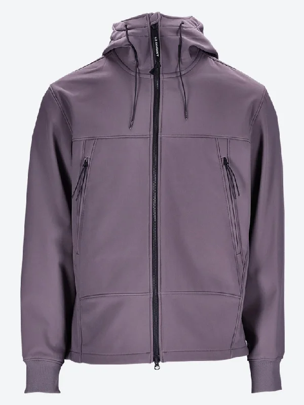 Waterproof men jackets with taped seams for heavy rain protection C.p. shell-r goggle jacket