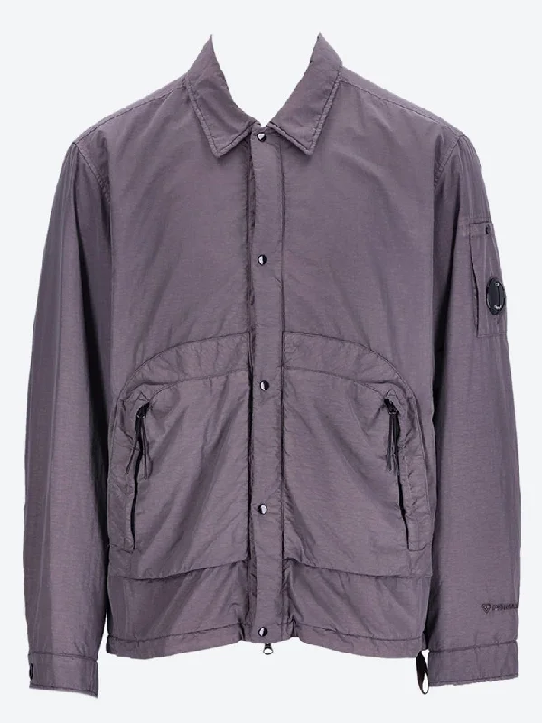 Windbreaker men jackets with UV protection for outdoor activities Flatt nylon buttoned stand jacket
