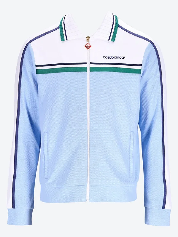 Lightweight men jackets made from recycled nylon for eco - friendly travel Contrast yoke track jacket