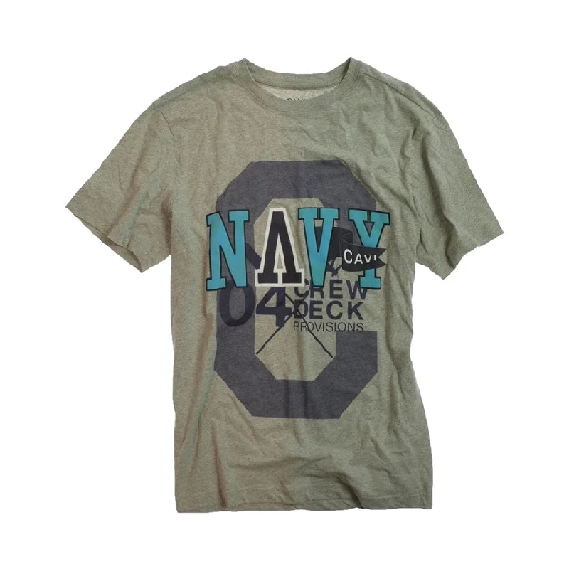 Men's v - neck muscle t - shirts for a body - building aesthetic Cavi Mens Ls Woven Graphic T-Shirt