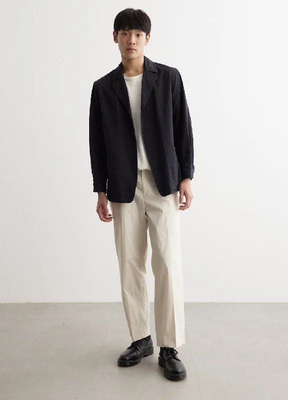 Hooded men jackets with a detachable faux - fur trim for added warmth Cotton 3 Button Jacket