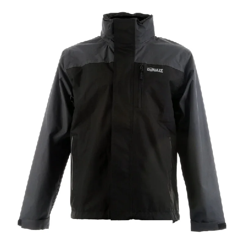 Slim - fit leather men jackets with a distressed finish for a rugged look DeWalt Storm Waterproof Jacket