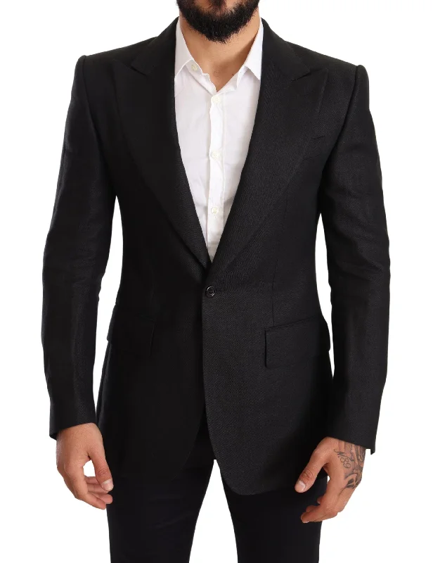 Men Blazers for Horse Racing Events in Traditional and Elegant Styles​ Dolce & Gabbana Elegant Slim Fit  Linen Men's Blazer