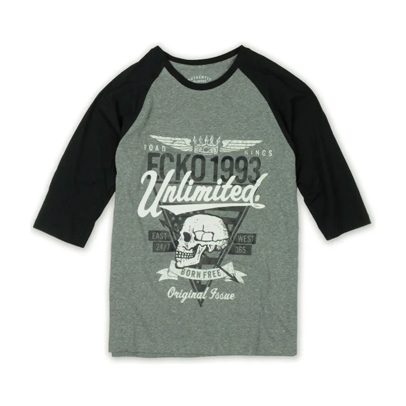 Men's ribbed t - shirts with a textured finish for added style Ecko Unltd. Mens Original Issue Raglan Knit Graphic T-Shirt