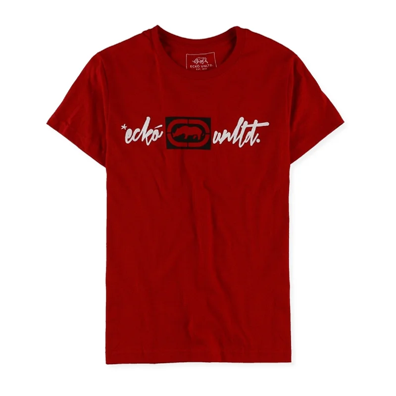 Men's moisture - wicking athletic t - shirts for intense workouts Ecko Unltd. Mens Slim Fit Script Graphic T-Shirt