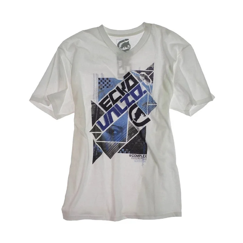 Men's tie - dye t - shirts with a bohemian style Ecko Unltd. Mens Wreck Tango Graphic T-Shirt, White, Medium