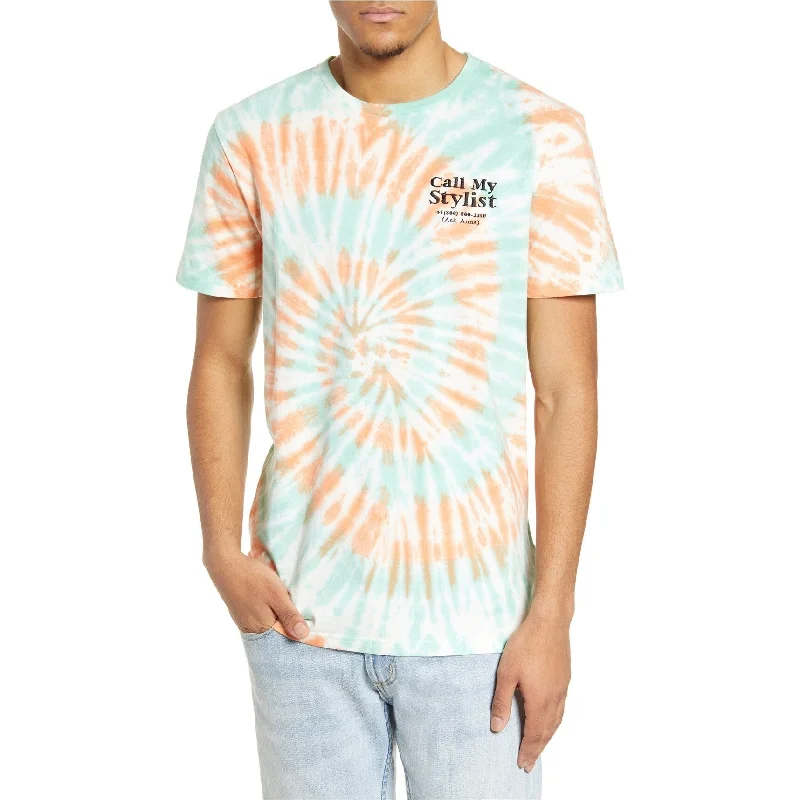 Men's long - sleeve henley t - shirts with button - down plackets Elevenparis Mens Call My Stylist Graphic T-Shirt