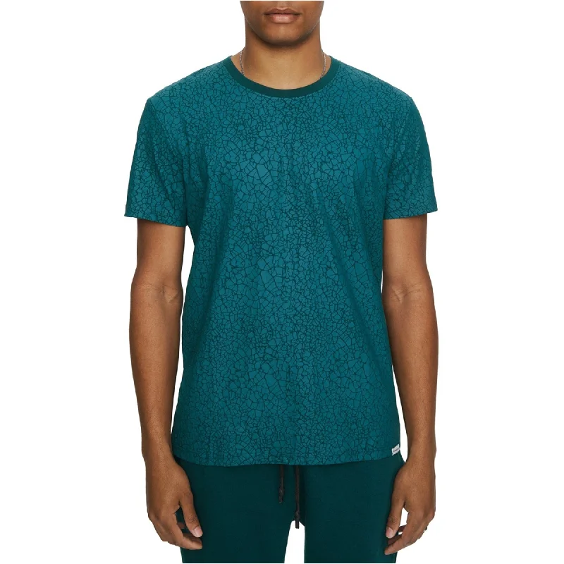 Men's button - front t - shirts with a unique artistic print Elevenparis Mens Sandstorm Graphic T-Shirt