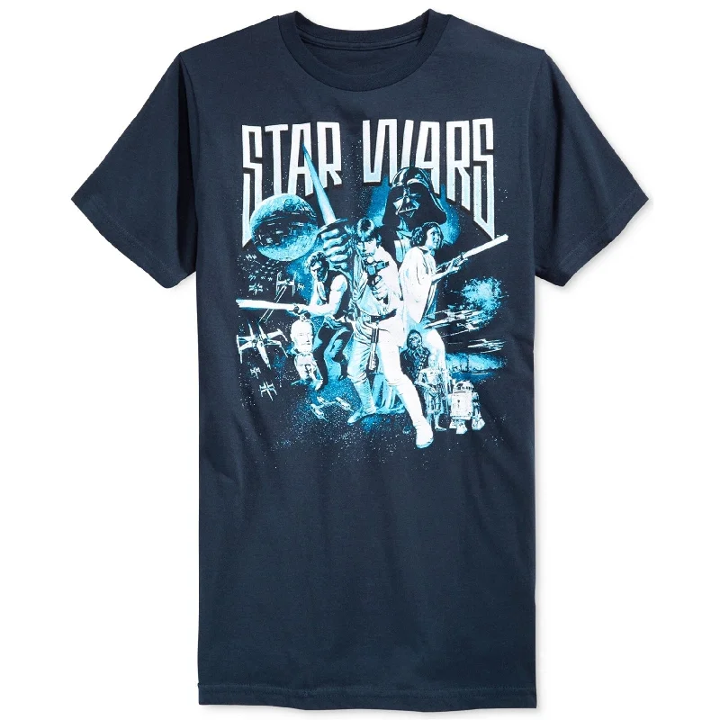 Men's lightweight performance t - shirts for running marathons Fifth Sun Mens Vintage Print Graphic T-Shirt, Blue, Small