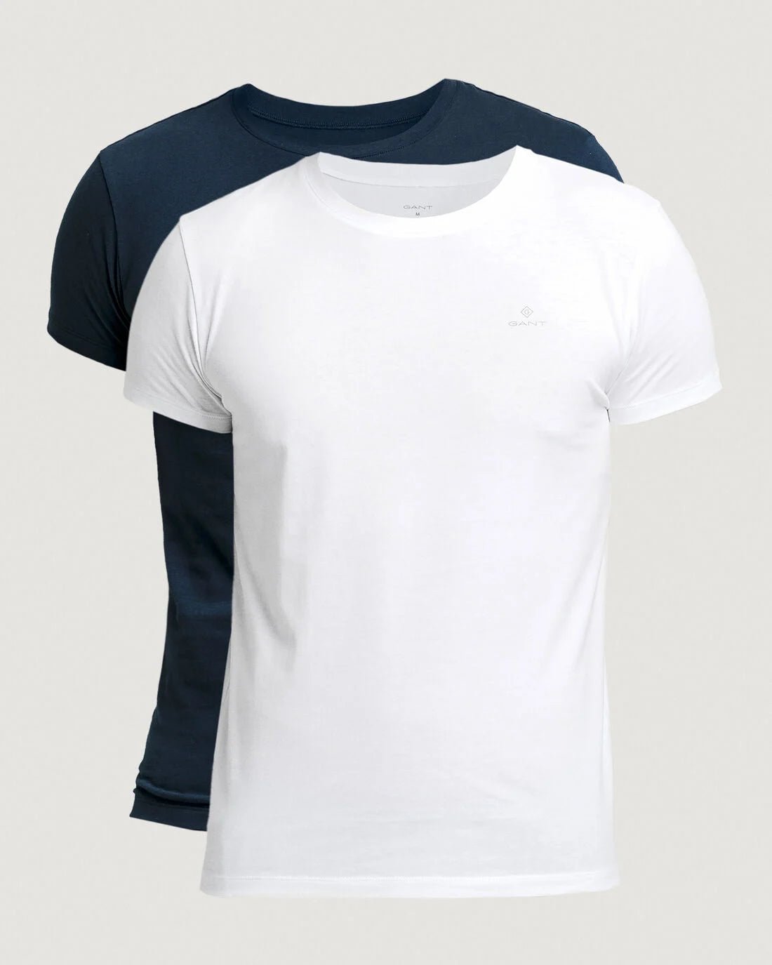 Men's polo t - shirts with a contrast collar for a preppy look GANT Crew Neck T-Shirt Two Pack