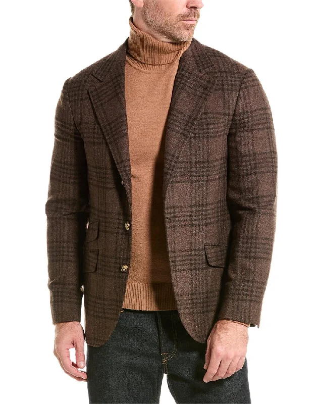 Men coats with a contrasting trim for a fashion - forward aesthetic GIACCA DECOSTRUITA