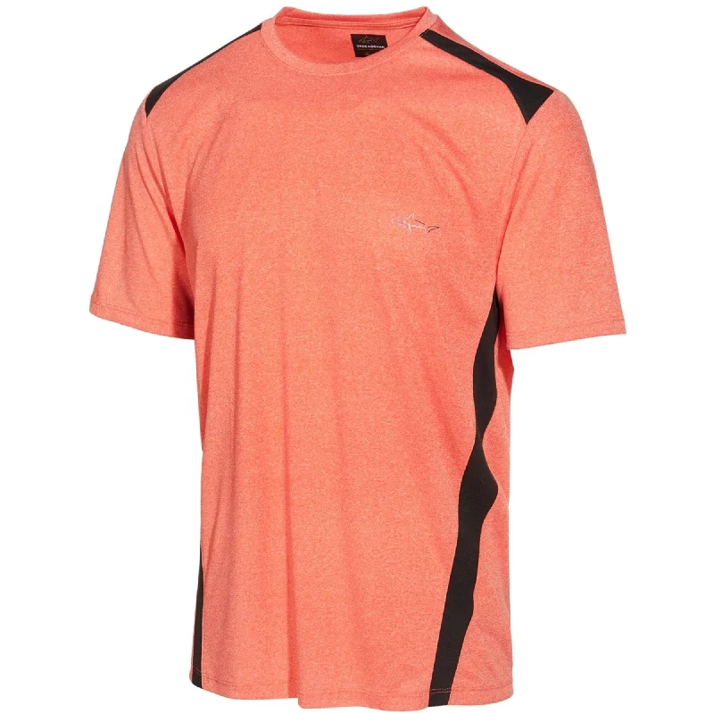 Men's lightweight performance t - shirts for running marathons Greg Norman Mens Attack Life Basic T-Shirt, Orange, Small