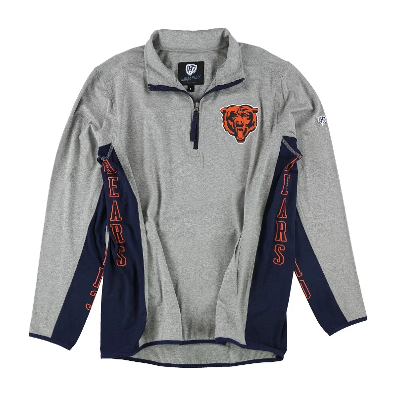 Men's eco - friendly recycled t - shirts for sustainable fashion choices Hands High Mens Chicago Bears Graphic T-Shirt, Grey, Large