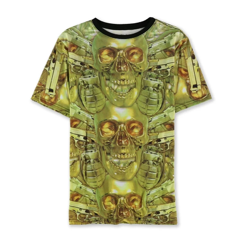 Men's moisture - wicking athletic t - shirts for intense workouts Heights Mens Skulls Graphic T-Shirt